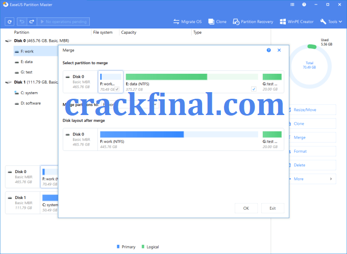EASEUS Partition Master Pro Crack + Serial Key Free Download