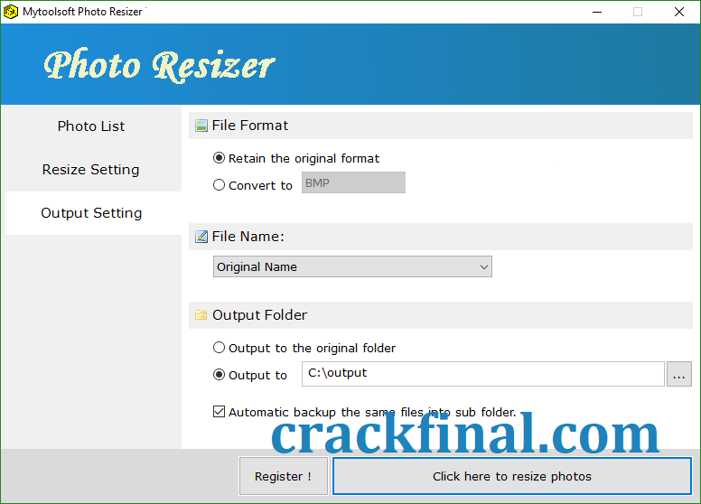 Mytoolsoft Image Resizer v2.3.2 Crack + Serial Key Free Download